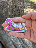 Pool Floatie Holographic Dog Sticker