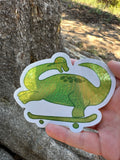 Brontosaurus Glitter Sticker