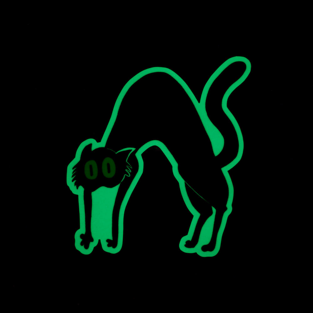 Glow in the dark Cat Sticker