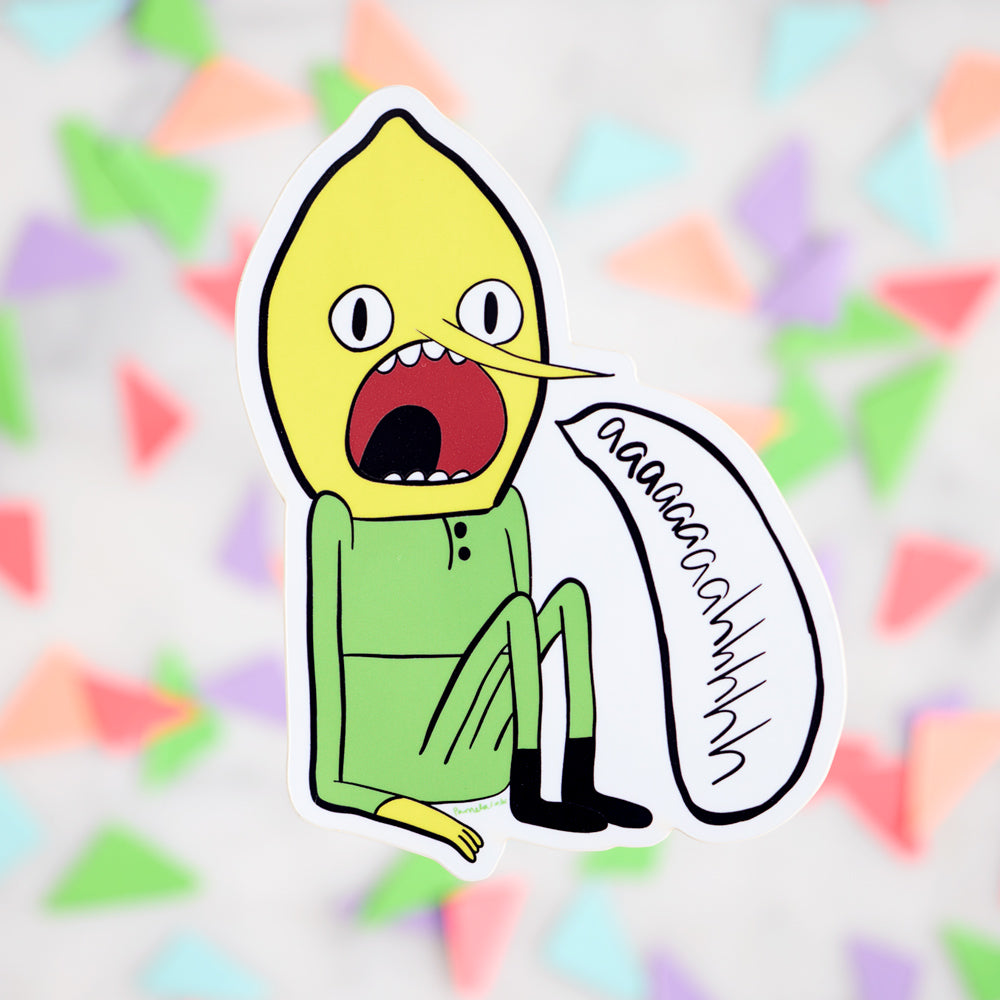 Lemongrab Adventure Time Sticker