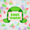 Book Worm Sticker