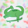 Brontosaurus Glitter Sticker