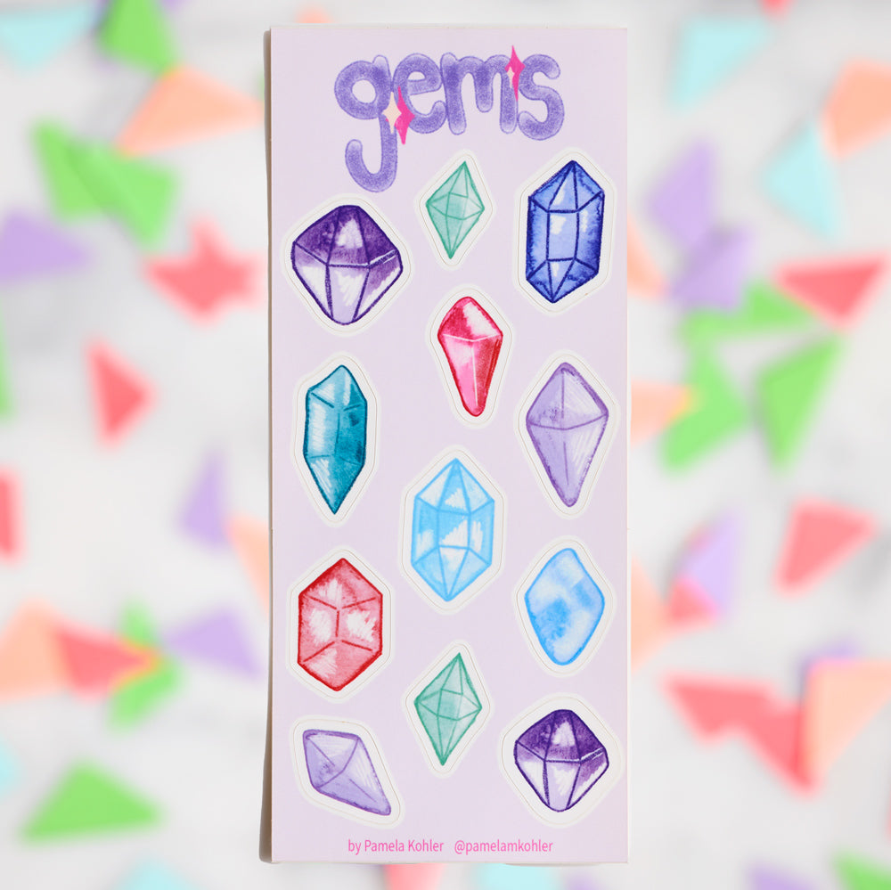 Gems Sticker Sheet
