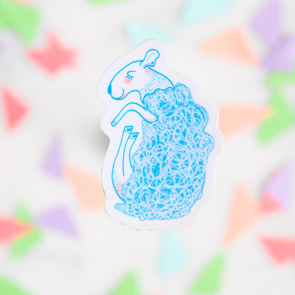 Sleeping Lamb Sticker