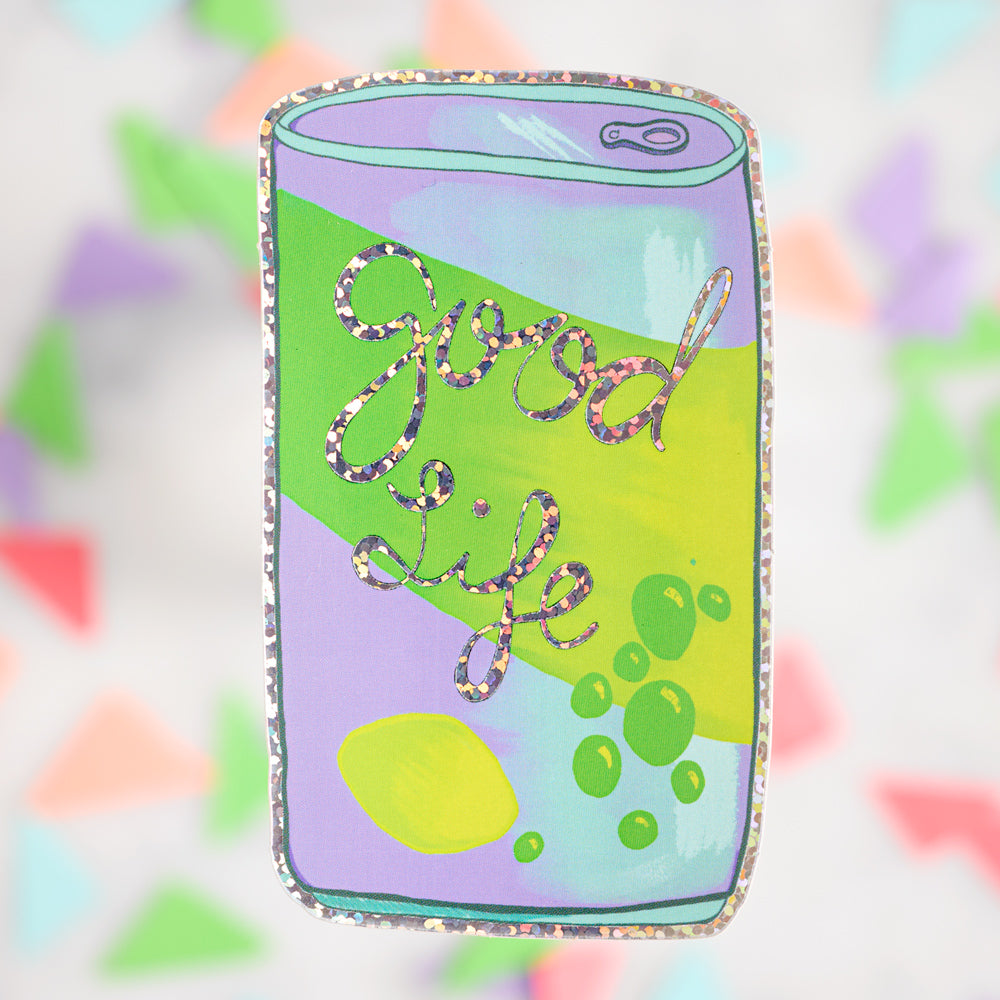 Good Times Soda Can Holographic Sticker