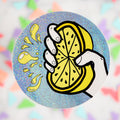 Glitter Lemon Squeeze Sticker
